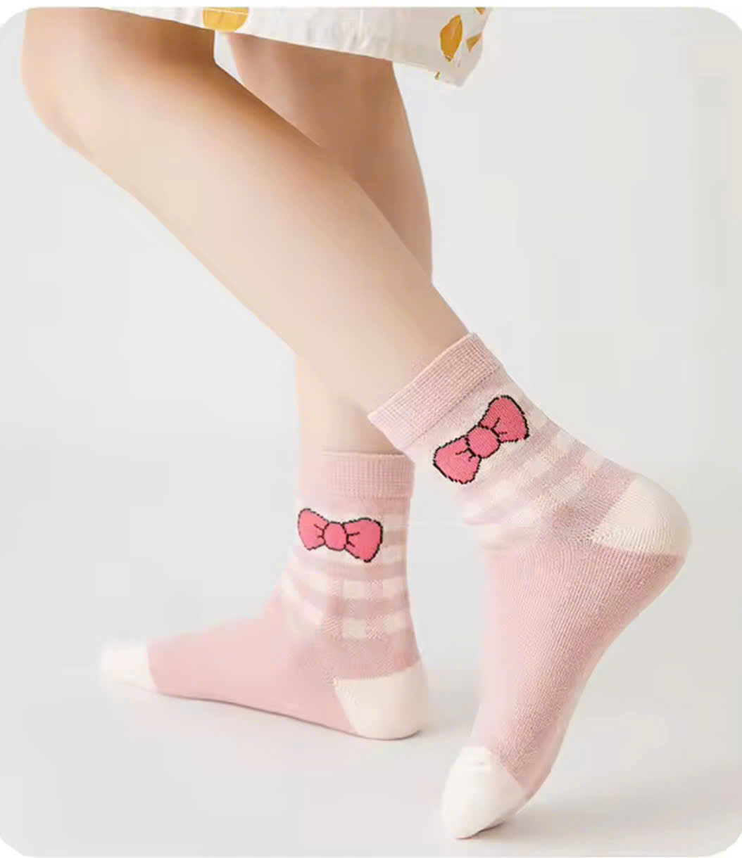 SET 5 ĐÔI TẤT VỚ 35 DỄ THƯƠNG TỪ 1-12 TUỔI DÀNH CHO BÉ GÁI