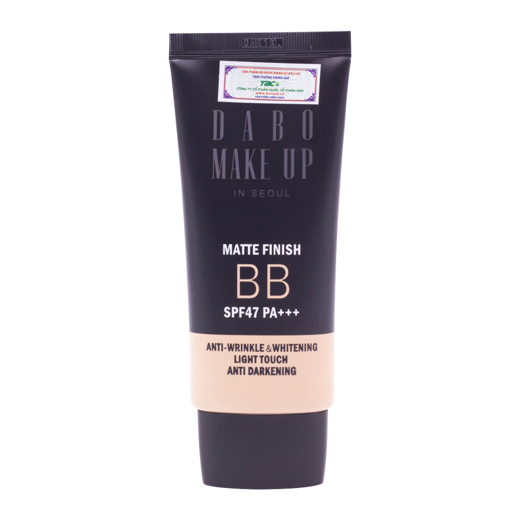 Kem nền trang điểm BB cao cấp Hàn Quốc DABO MAKE UP MATTE 5 in 1 SPF47 PA+++ (50ml) + Tặng ngay Cọ tán kem nền chuyên dụng thế hệ mới Aroma Hàn Quốc – Hàng chính hãng