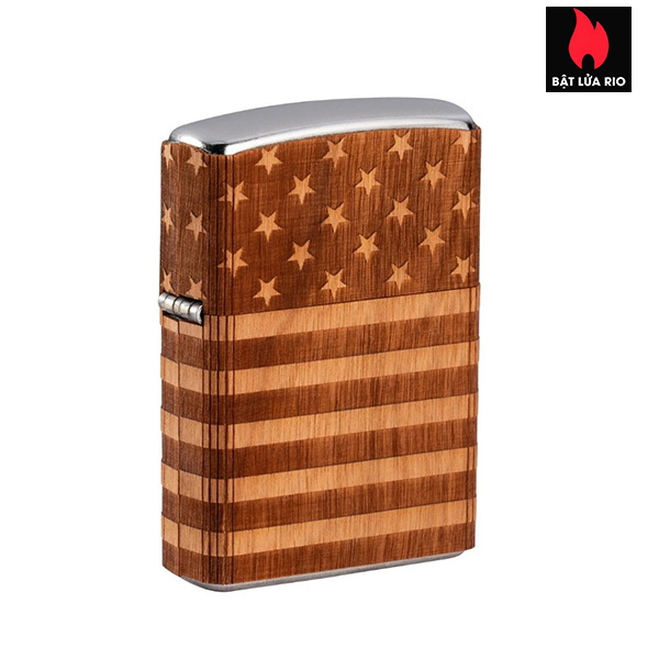 Bật Lửa Zippo 49332 – Zippo Woodchuck Usa American Flag Wrap