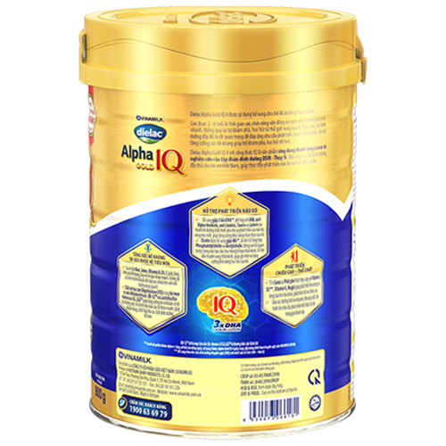 Sữa bột Dielac Alpha Gold IQ Step 4 - Hộp thiếc 900g