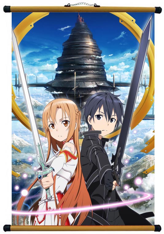 Tranh ảnh treo tường Sword Art Online có khung nẹp