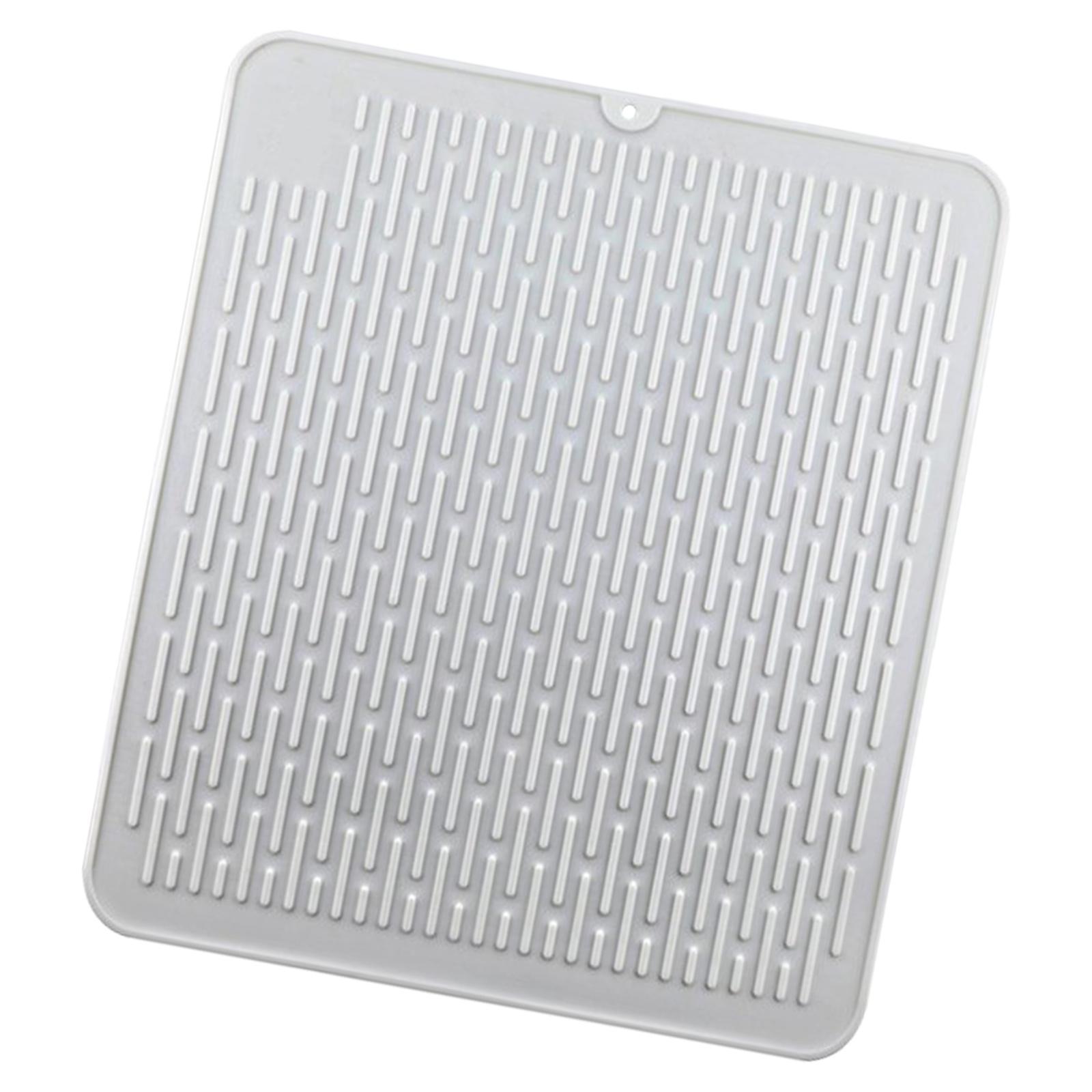 Silicone Fast Sink Drying Mat Heat Resistant 45x40cm Dish Draining Mat