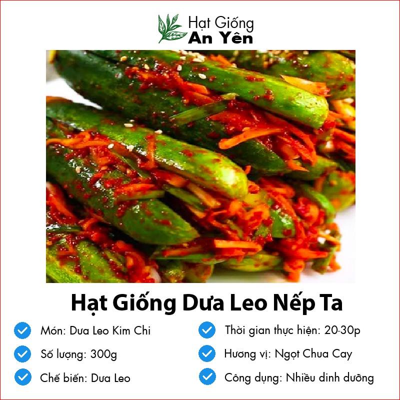 Hạt giống Dưa Leo Nếp Ta thu hoạch sớm, dễ trồng, nảy mầm cao, sinh trưởng khoẻ