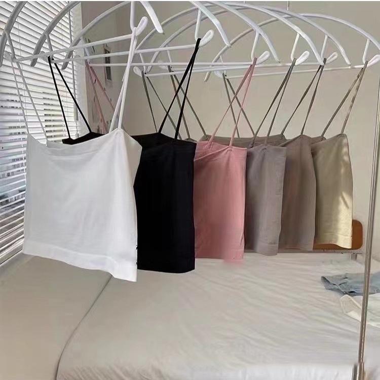 Áo 2 dây nữ THE MEI 1992 cao cấp - Áo hai dây croptop sợi bún có đệm ngực loại dài hàng Quảng Châu cao cấp