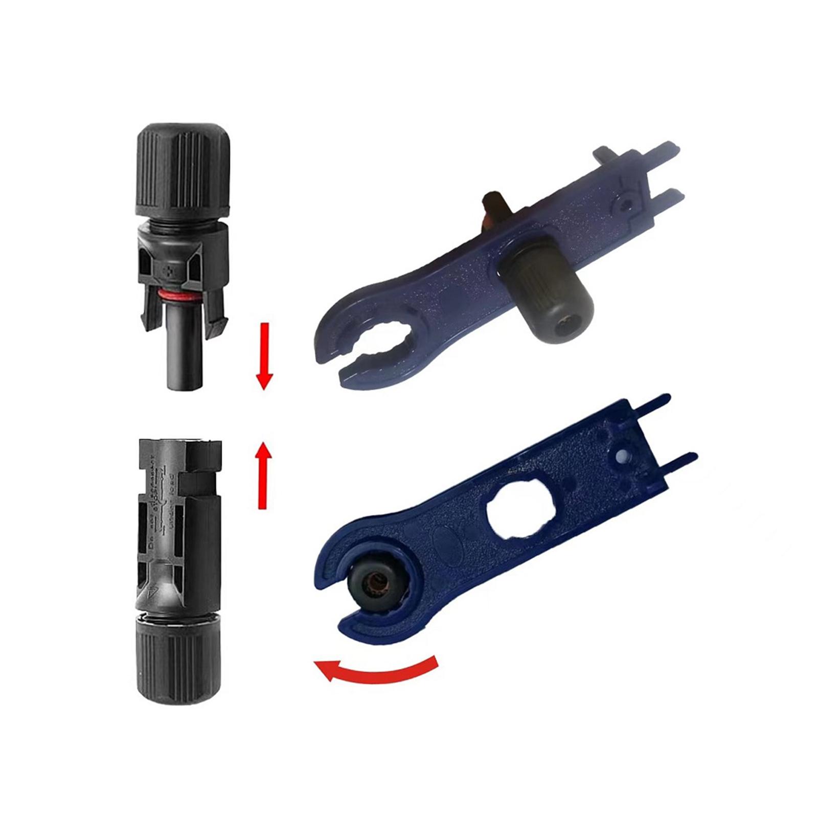 Các Đầu Nối Cáp Bảng Điều Khiển Năng Lượng Mặt Trời Nam/Nữ Với Mánh Cao 1 Đến 4 Chi Nhánh Y Loại Công Cụ Lắp Ráp Cờ Lê Kết Nối Chi Nhánh