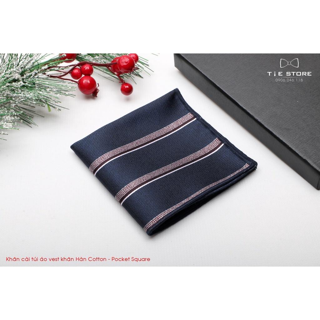 Khăn Cài Túi Áo Vest - Pocket Square, phụ kiện lịch lãm, nhiều mẫu kẻ