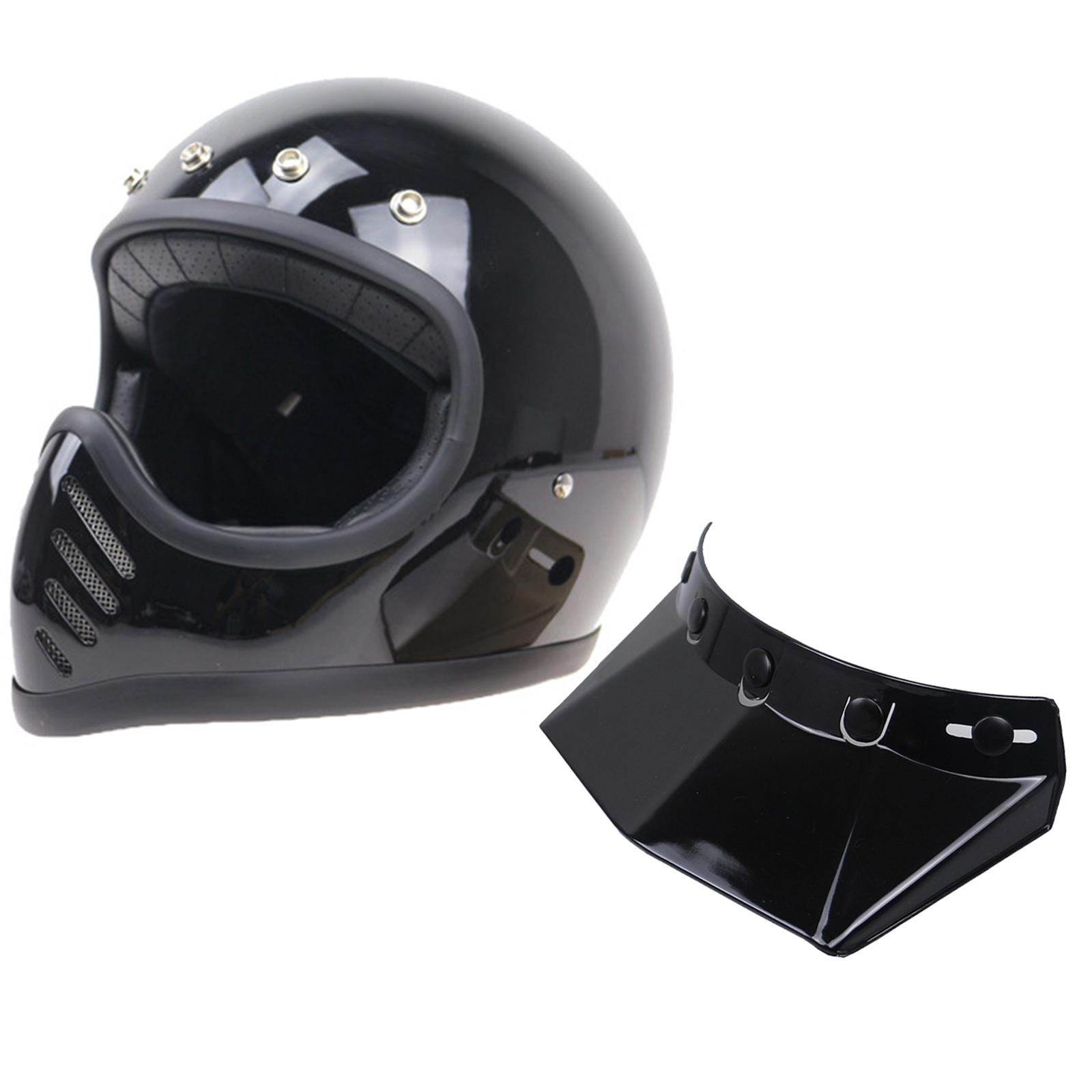 Motorcycle Helmet Peak 5-Snap Sun Visor UV Sunshield Protector Shield