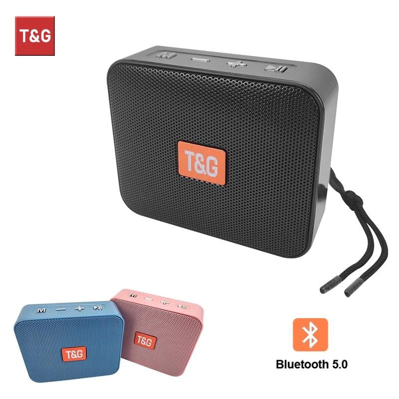 TG166 Mini di động Bluetooth Loa không dây Subwwofer tương thích Cột loa không dây ngoài trời hỗ trợ Color: Pink