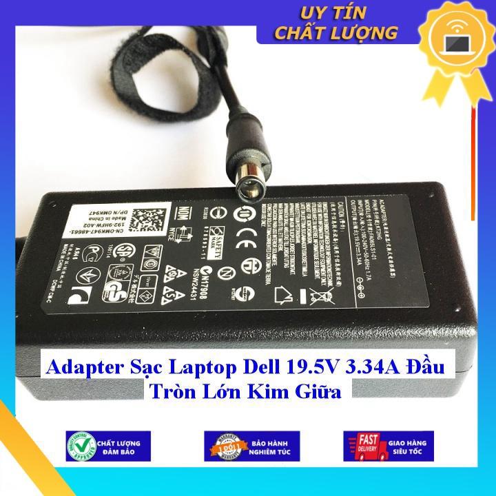 Sạc cho Laptop Dell 19.5V 3.34A Đầu Tròn Lớn Kim Giữa - Hàng Nhập Khẩu New Seal