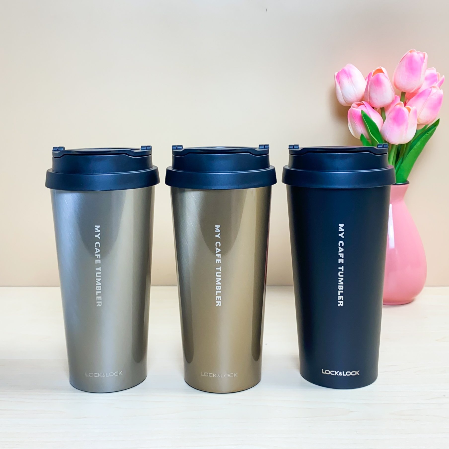 Ly giữ nhiệt bằng thép không gỉ 540ml, ly đựng cafe giữ nhiệt nắp bật