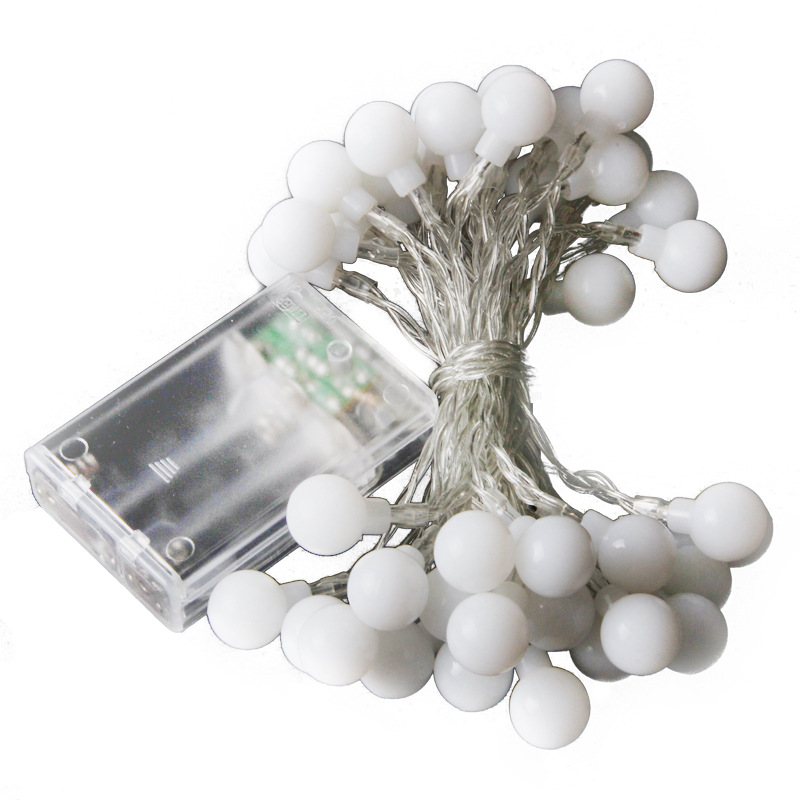 Dây Đèn Led - Đèn Bóng Cổ Tích Màu Trắng Ấm Không Thấm Nước Trang Trí Cho Các Bữa Tiệc Phòng Ngủ, Giáng Sinh, Lễ, Tết Chạy Bằng Pin