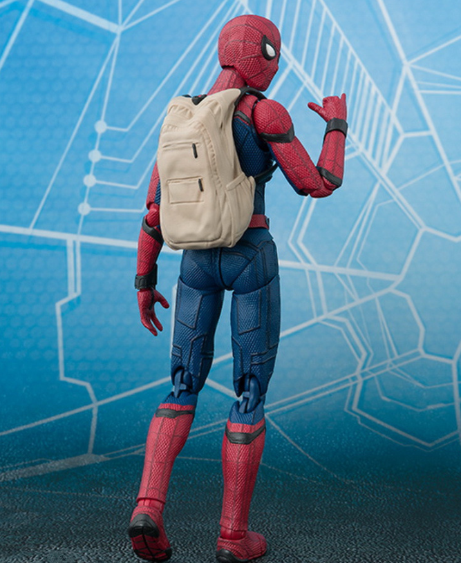Mô Hình Khớp Phim Marvel Spiderman người nhện balo 15cm