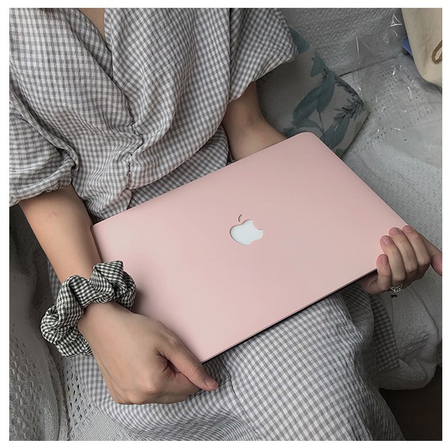 COMBO 3in1 Case, ốp kèm phủ phím cho Macbook - Màu Hồng Pastel (Tặng Kèm Nút Chống Bụi) - Hàng chính hãng SMTech