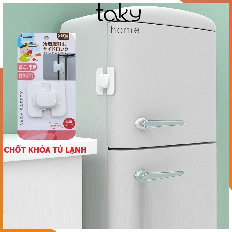 Khóa Chốt Cánh Tủ Lạnh, Khóa Tủ Lạnh An Toàn Cho Bé, Khóa Tủ Lạnh Cao Cấp Hiện Đại, Tiện Dụng Trong Gia Đình. TakyHome 3106