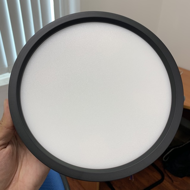 Đèn led ốp trần TRÒN lắp nổi, viền ĐEN, COMET CED121T-12DB Hàng Chính Hãng
