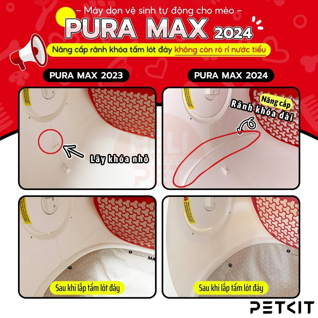 Máy Vệ Sinh Tự Động Cho Mèo PETKIT PURA MAX Kháng Khuẩn, Khử Mùi Dùng Tất Cả Cát Vệ Sinh Đất Sét, Bentonite, Đậu Nành, Tofu, Thủy Tinh- HeLiPet