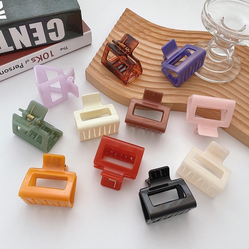 Kẹp tóc càng cua Hàn Quốc trong suốt nhiều màu phong cách trẻ trung hiện đại PK1003