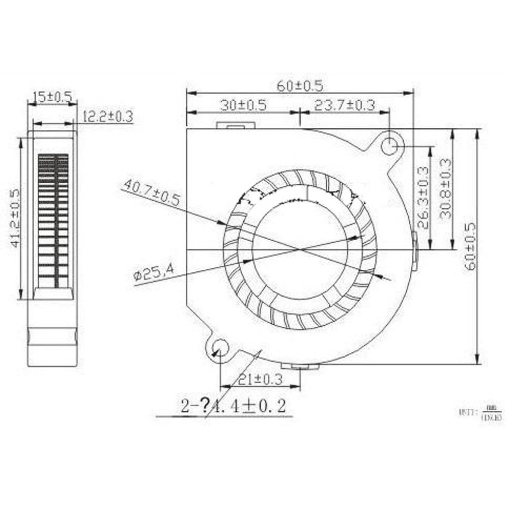 1PCS Gdstime Lot 60x11mm 60mm x 11mm 6011 11V DC Machine Case Brushless Exhaust Blower Cooling Fan