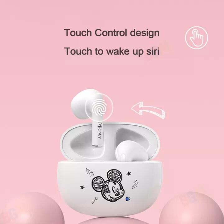 Tai nghe không dây Lenovo Disney Q2 Bluetooth 5.1 âm thanh nổi cách âm thông minh chống nước có mic cho Android IOS-Hàng chính hãng