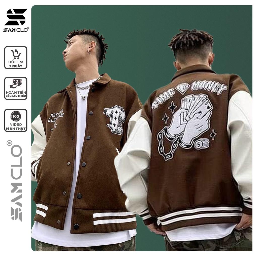 Áo khoác NỈ CỔ TRỤ nam nữ SAM CLO freesize form rộng Unisex mặc nhóm, cặp - coupe in lá bài KIM CƯƠNG chữ TIME MONEY