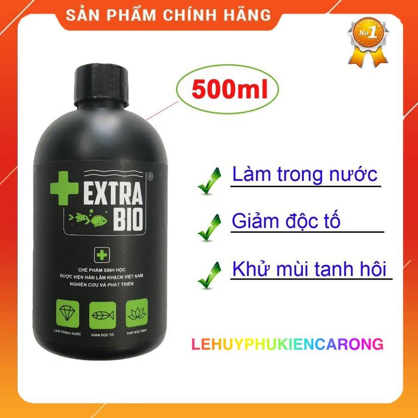 Vi Vinh Extra Bio 500ml, Vi Sinh Bể Cá, Hồ Cá Giúp Làm Trong Nước, Khử Mùi Tanh Hôi, Giảm Độc Tố, Ngăn Ngừa Rêu Hại