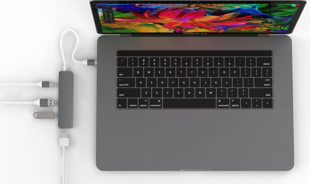 Cổng chuyển HyperDrive 4-in-1 USB-C Hub with 4K HDMI (GN22B) - Hàng chính hãng