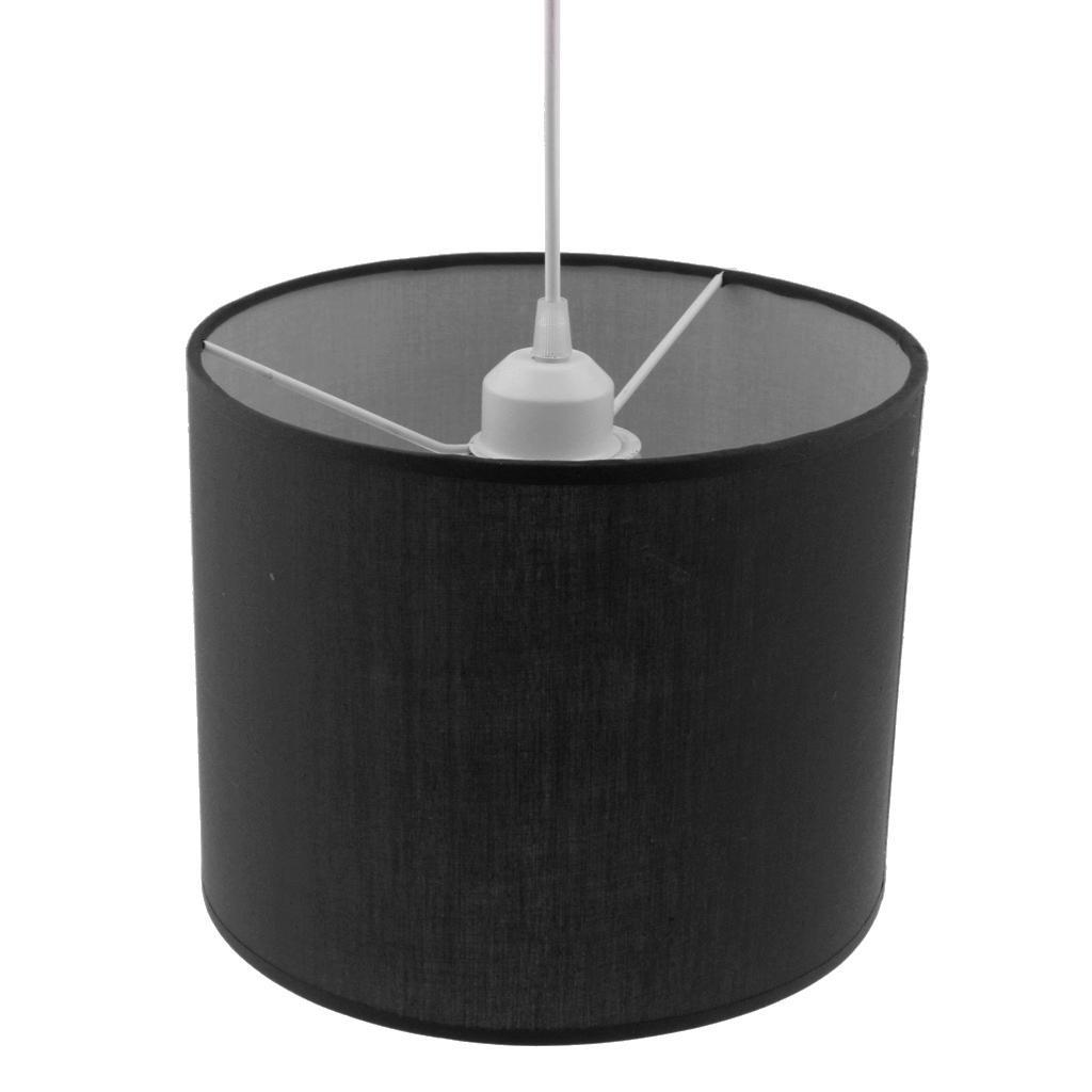 Fabric Chandelier Lampshade Lamp Shade Pendant Light Shade Black