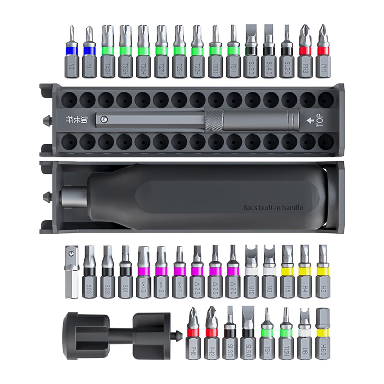 40 in 1 Screwdriver Kit for Home Office Outdoor Travel Emergency Maintenance Tool