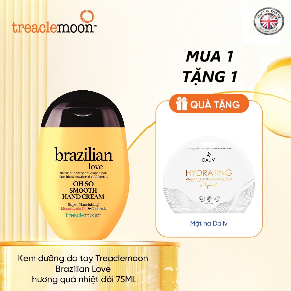 Kem Dưỡng Da Tay Treaclemoon Brazilian Love Hương Quả Nhiệt Đới 75Ml