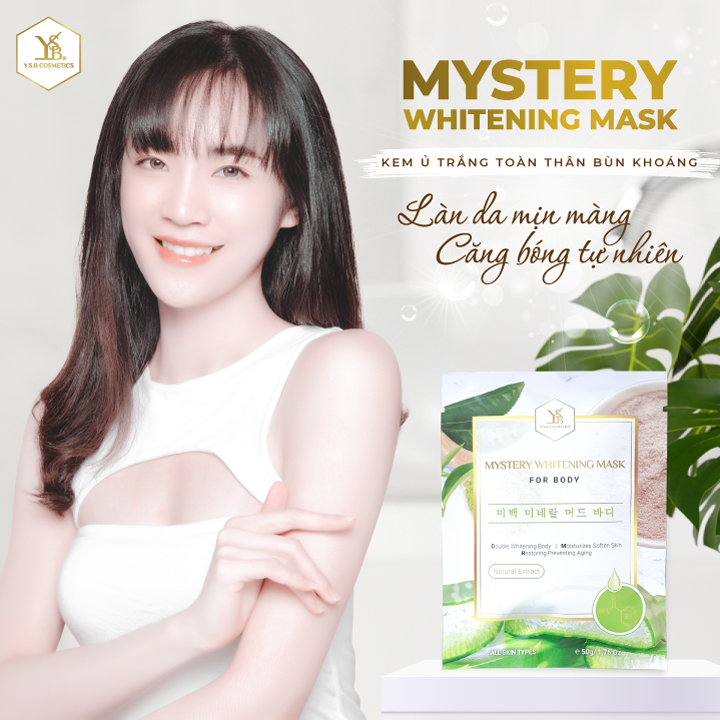 Kem ủ trắng toàn thân Bùn Khoáng MYSTERY WHITENING MASK