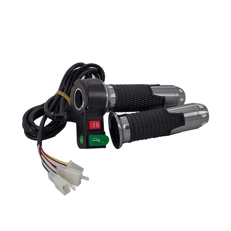 Universal Motorcycle 12V 72V Tay cầm nắm gừng ba tốc độ Tay cầm Tay điều khiển ga cho xe tay ga điện CityCoco Color: Red