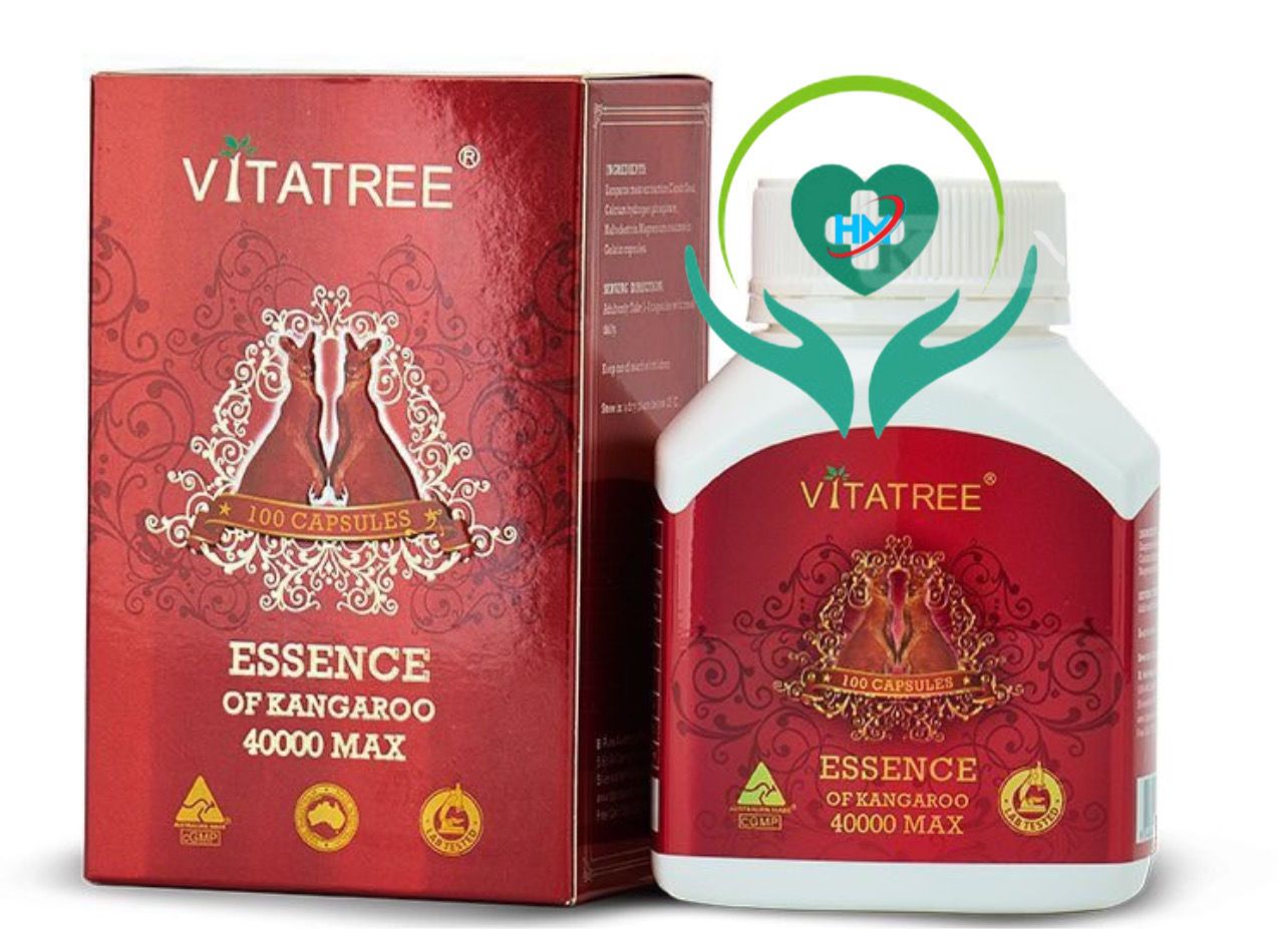 Viên uống Vitatree Essence of Kangaroo 40000 Max , hộp 100v, bổ thận, tăng cường sinh lý nam