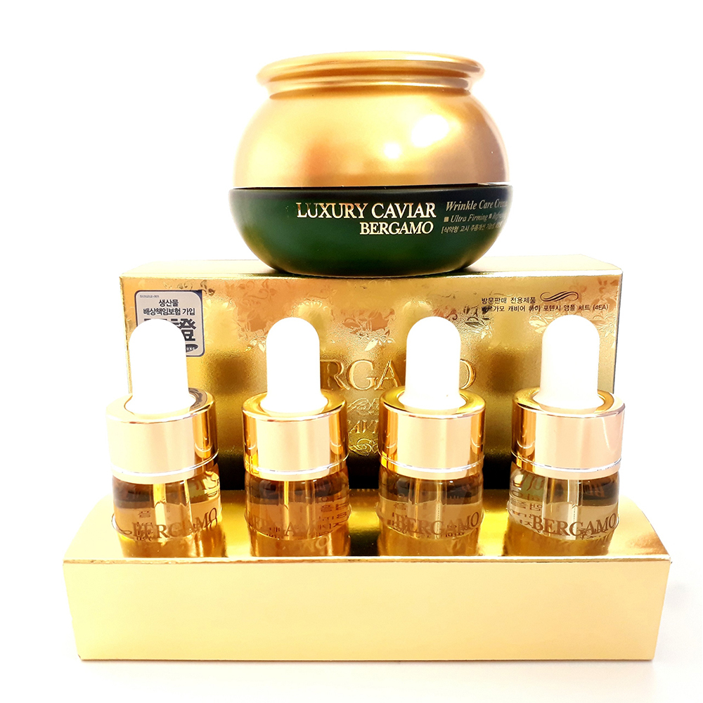 Bộ Serum Và Kem Bergamo LUXURY CAVIAR Trị Nám Giảm Nếp Nhăn