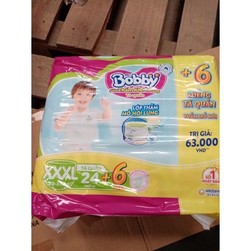 (NEW-T9/20) TÃ QUẦN BOBBY SIZE XXXL 24 MIẾNG