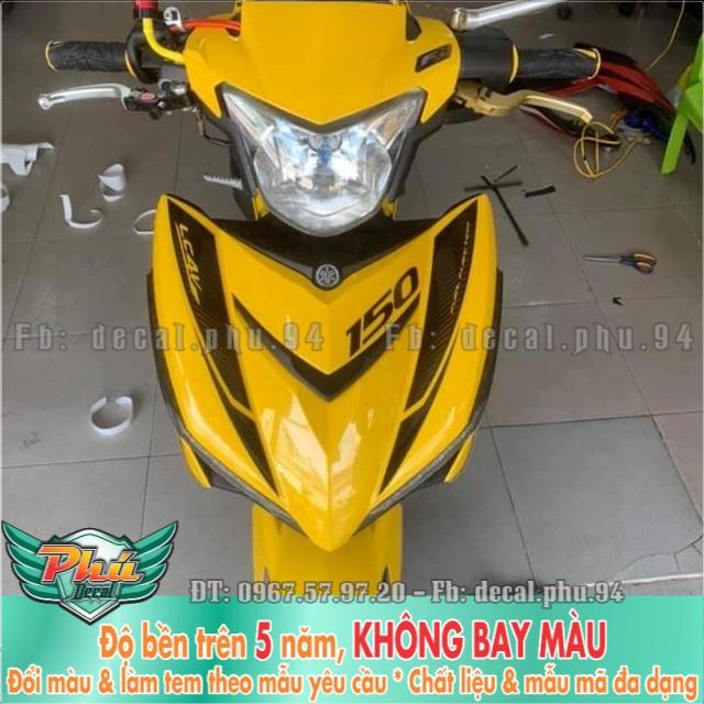 Tem rời Exciter 150 Y15ZR vàng đen
