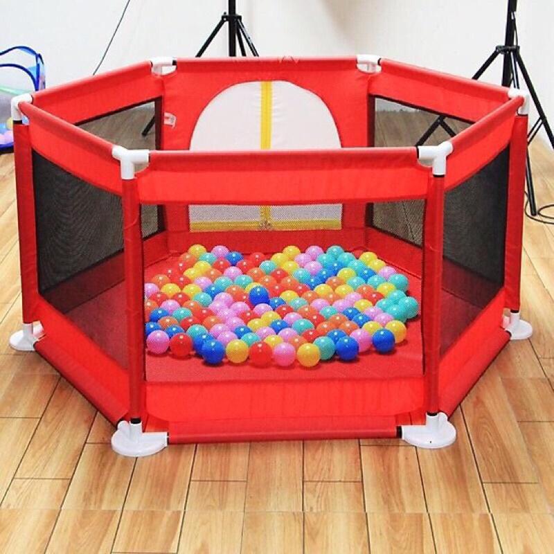 Quây bóng lục giác cho bé chắc chắn kèm 10 bóng