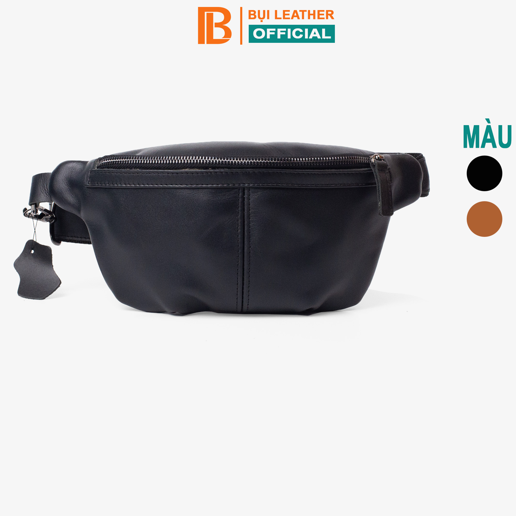 Túi Đeo Chéo Nam, Túi Bao Tử Nam Mars Bụi Leather Dc109 - Da Bò Thật Cao Cấp - Bảo Hành 12 Tháng - Màu Đen