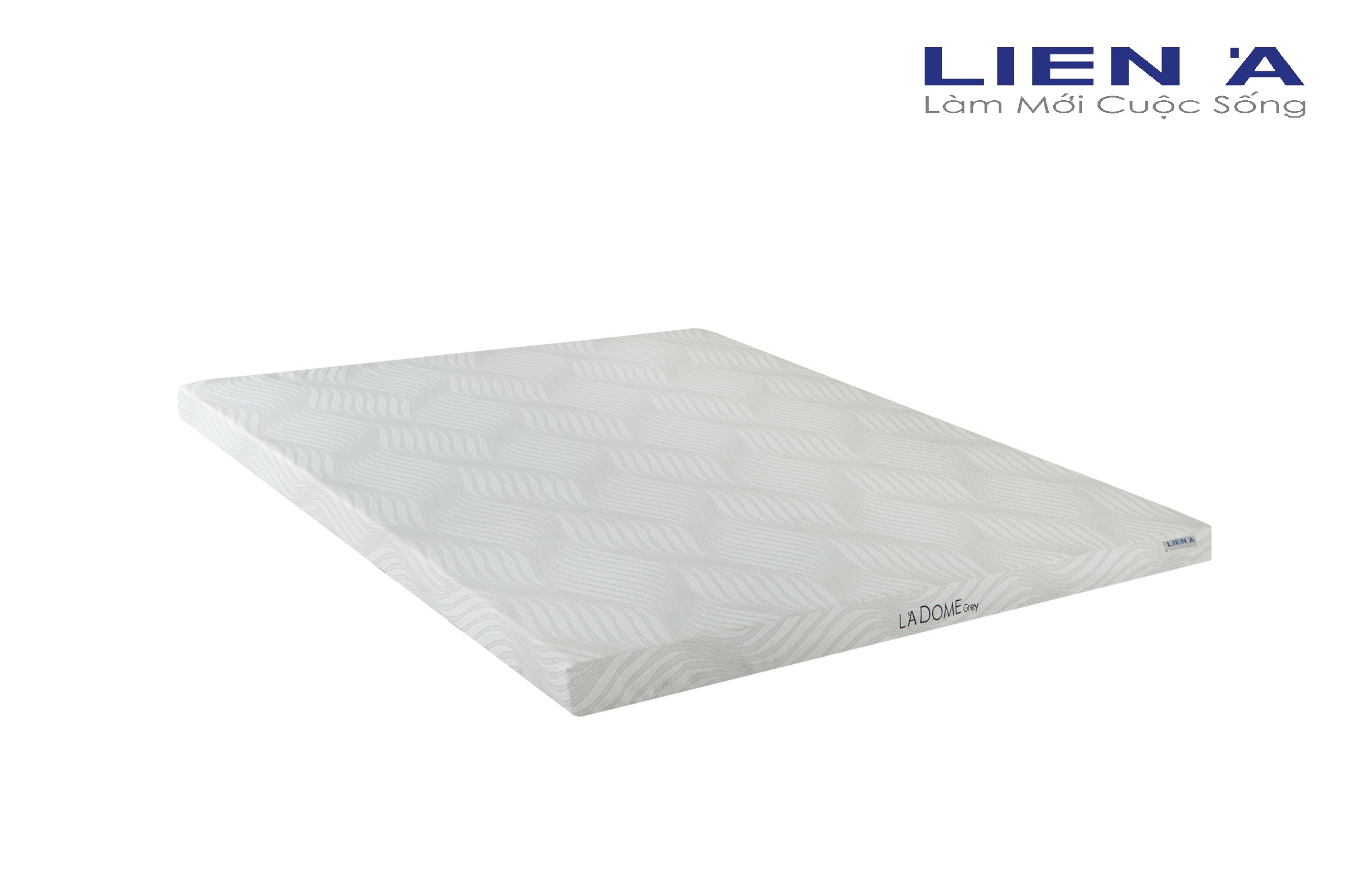 Nệm Cao Su Liên Á Ladome Grey Cao 10cm - Giường Đơn - Cao Su Thiên Nhiên 100