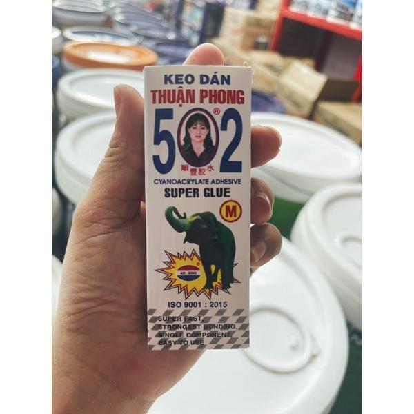 Keo dán sắt 502 Thuận Phong chuyên dụng size S , thùng 50 chai