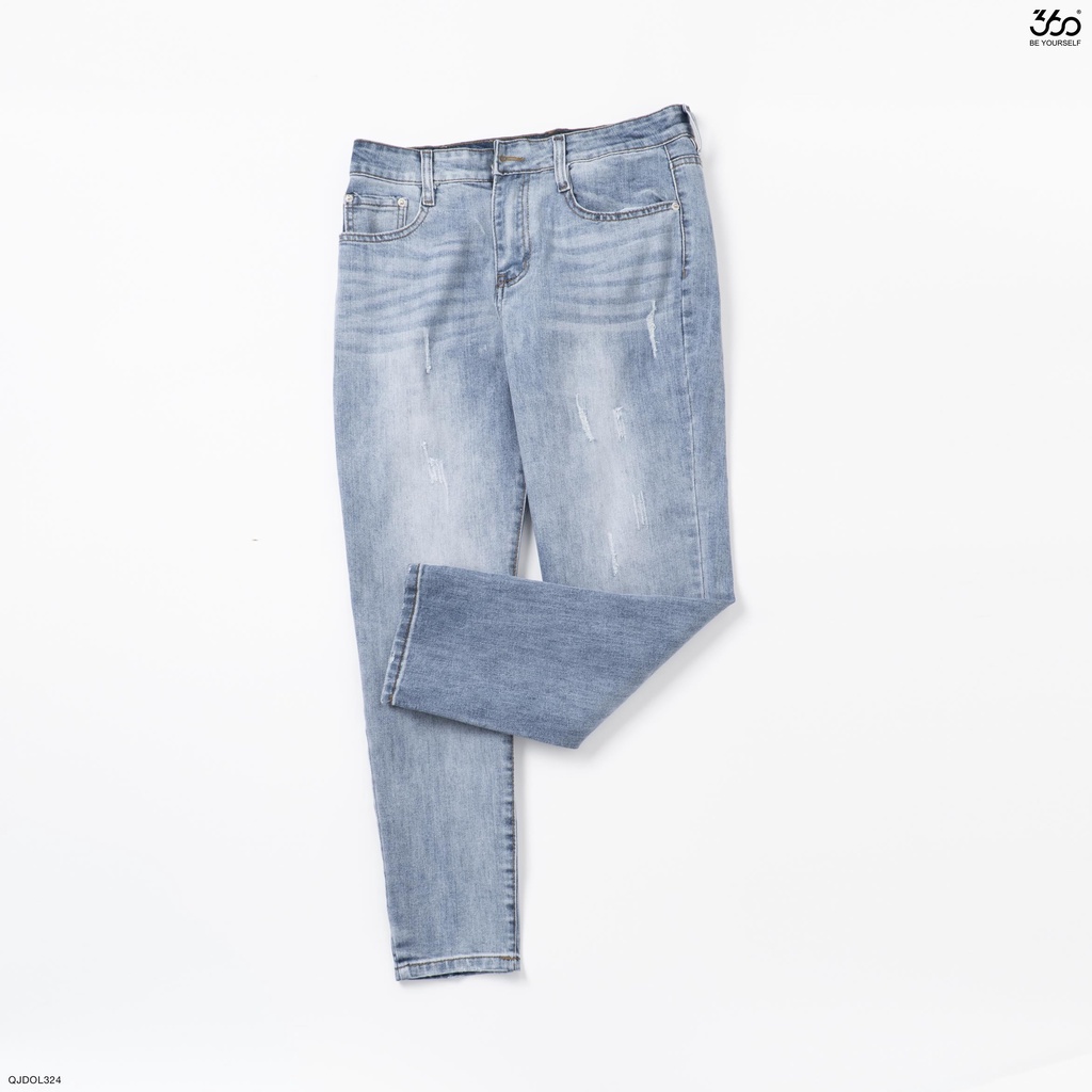 Quần jean nam slimfit thương hiệu 360 Boutique màu xanh denim - QJDOL324