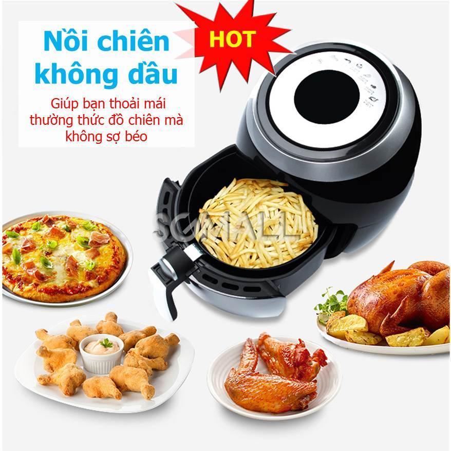 LÒ CHIÊN  NƯỚNG, NỒI CHIÊN KHÔNG DẦU AF606 NGƯỜI ĂN KIÊNG ĂN ĐỒ CHIÊN RÁN KHÔNG LO DẦU MỠ