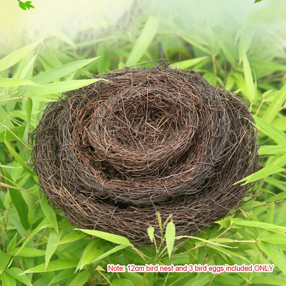 Vật Trang Trí Tổ Chim Kèm 3 Quả Trứng Giả Trang Trí Lễ Phục Sinh