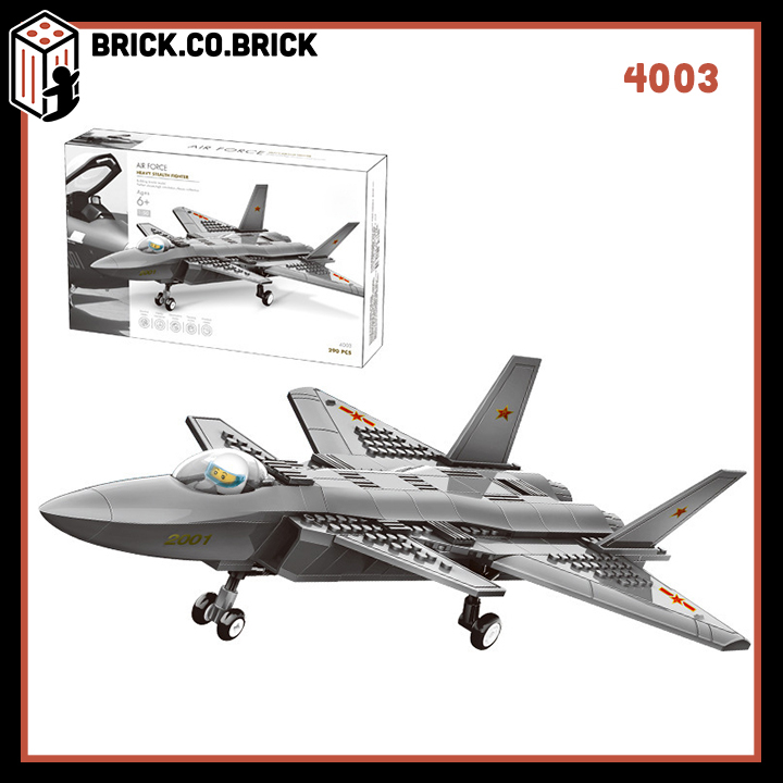 Mô hình Lắp ráp Máy bay quân đội Không chiến Hiện đại Phản lực Chiến đấu Army 4001 4006