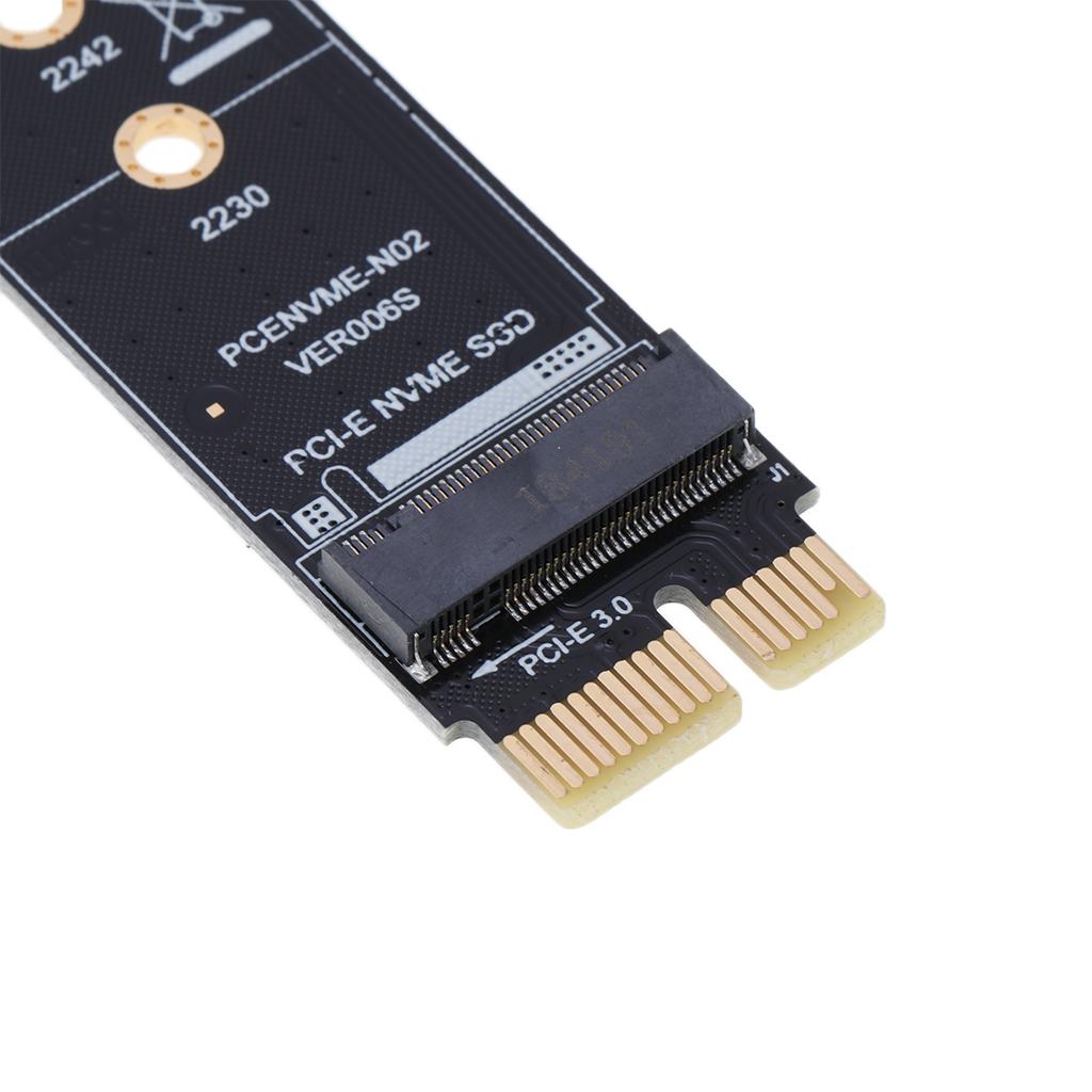 M.2 NVME SSD 2280 2260 2242 2230 to PCI-e X1 Host Controller Expansion Card Adapter