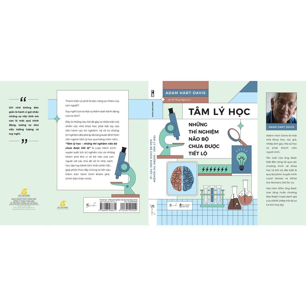 Sách - Tâm Lý Học Những Thí Nghiệm Não Bộ Chưa Được Tiết Lộ - AZbook