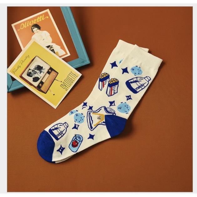 Vớ tất hàn quốc phong cách hoạt hình cá tính sáng tạo xu hướng unisex nam và nữ VT11