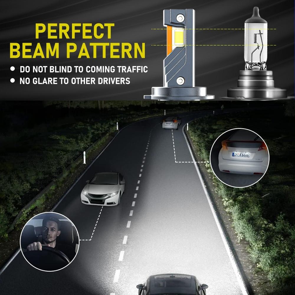 Bóng Đèn LED VF3 pha xa, pha gần, pha cos - Trắng 6000K 160W 22000LM công suất chuẩn - Loại tốt 180W