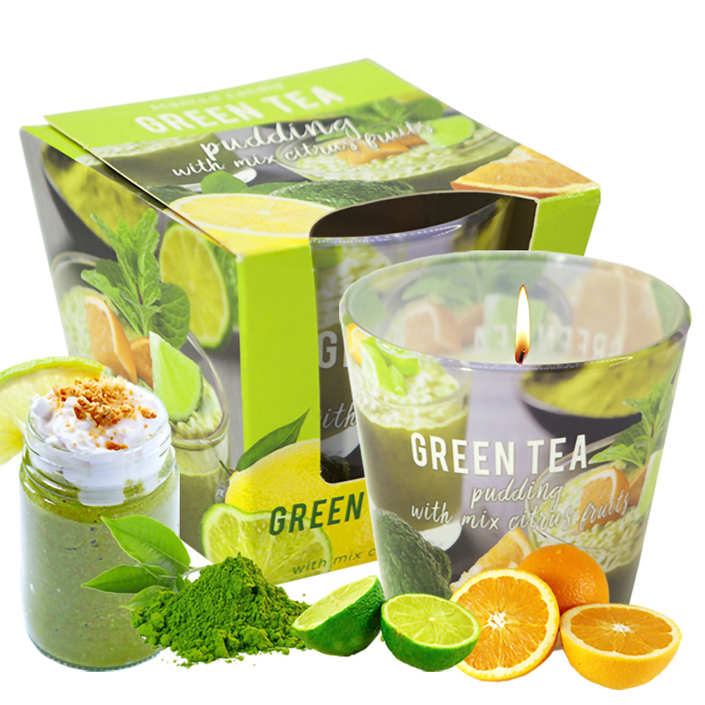 Ly Nến Thơm Tinh Dầu Bartek Green Tea 115g QT04964 - Matcha Trà Xanh (giao mẫu ngẫu nhiên)