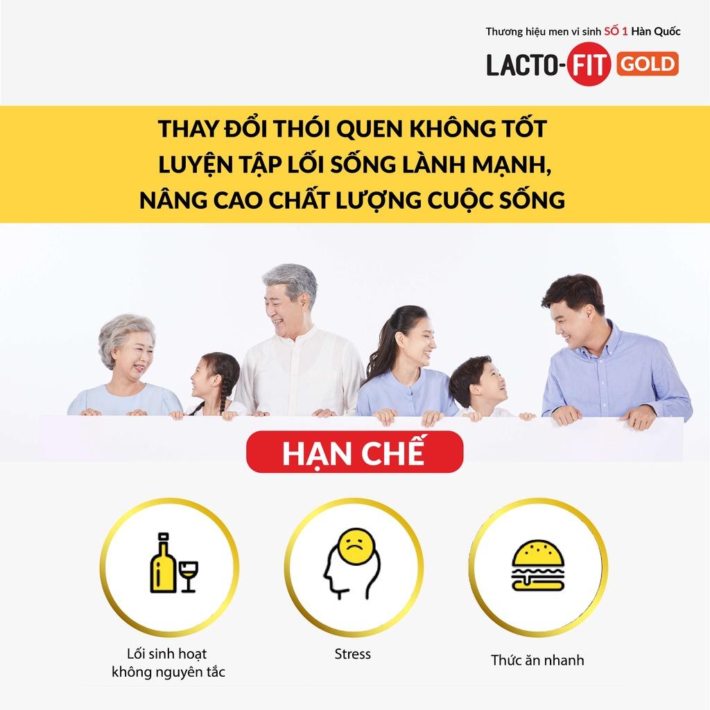 30 Gói Men Vi Sinh LACTO-FIT GOLD Bổ Sung Lợi Khuẩn Cải Thiện Đường Ruột Khỏe Mạnh