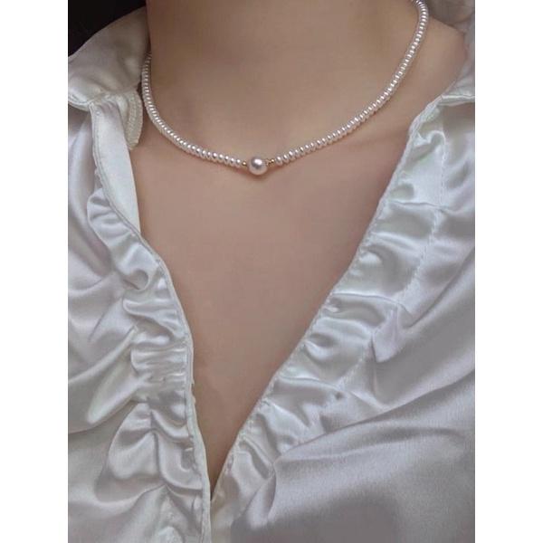 Dây Chuyền Hạt Ngọc Trai 5ly Choker Trẻ Trung, Sang Trọng - Trường Thịnh Ngọc Trai